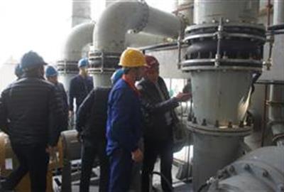 Combining with the actual guiding production  A comprehensive understanding product operation—TUNA equipment department managers went to Zhongcheng thermoelectric desulfurization EPC project site